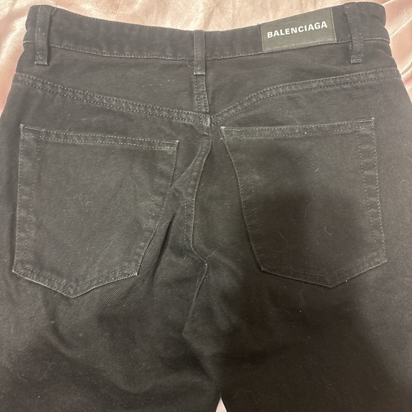 Size 27 black balenciaga jeans